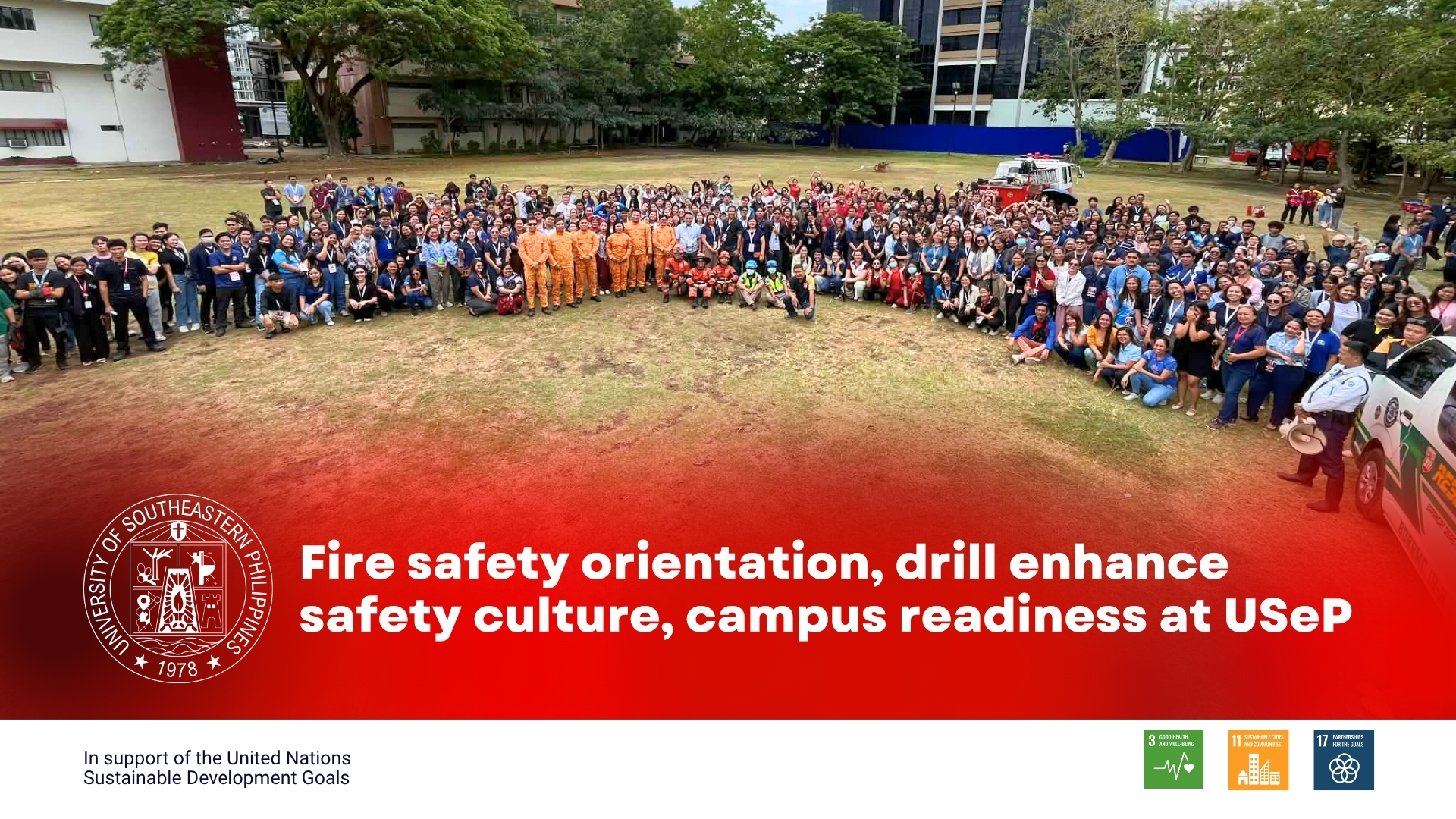 Fire safety orientation, drill enhance safety culture, campus readiness at USeP