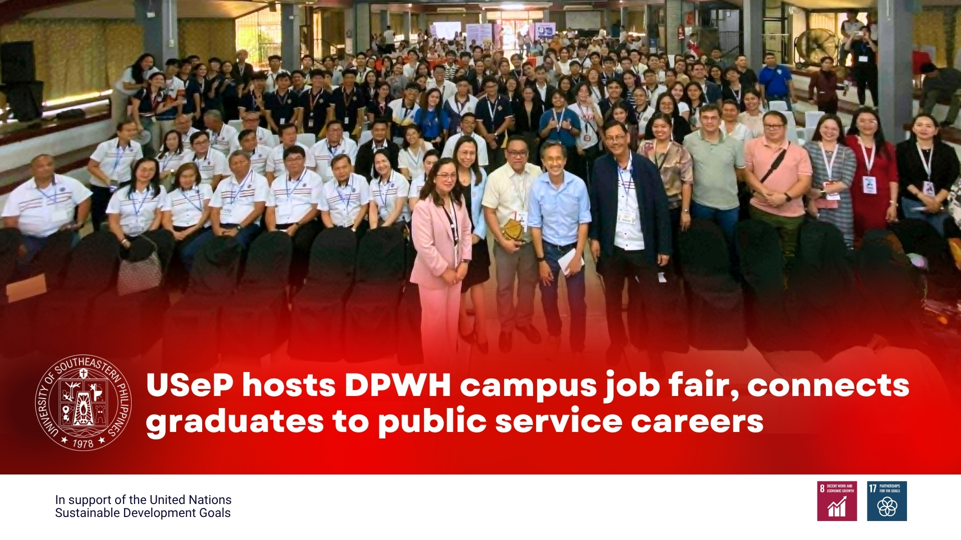USeP hosts DPWH campus job fair, connects graduates to public service careers