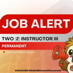 USeP Job Hiring! USeP is in need of two (2) teaching personnel for USeP Tagum-Mabini Campus