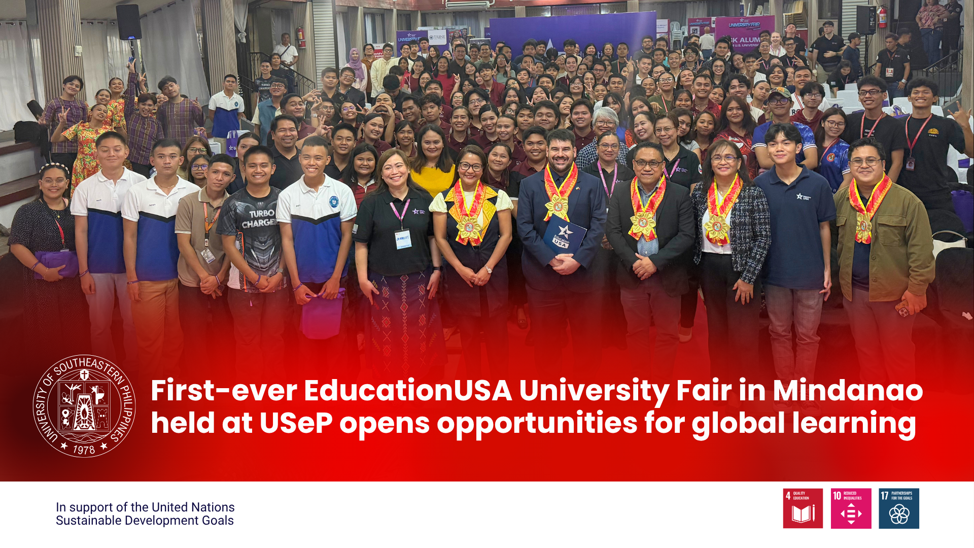 First-ever EducationUSA University Fair in Mindanao held at USeP opens opportunities for global learning