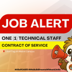 USeP Job Hiring! USeP is in need of one (1) non-teaching personnel for USeP Systems and Data Management Division (SDMD), Tagum-Mabini Campus
