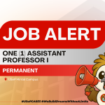 USeP Job Hiring! USeP is in need of one (1) teaching personnel for USeP College of Development Management (CDM), Mintal Campus